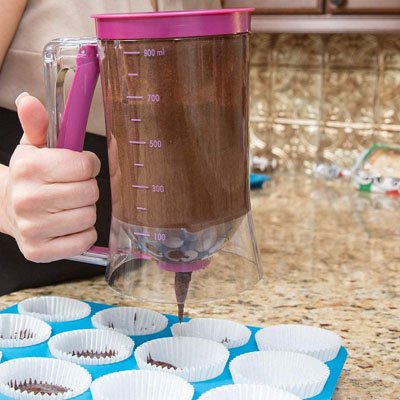 Entonnoir à piston gradué pour dosage chocolat