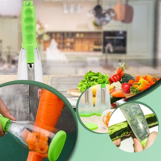 Légum'Easy™- Eplucheur Multifonctionnel avec Boîte de Rangement - Ibrysa