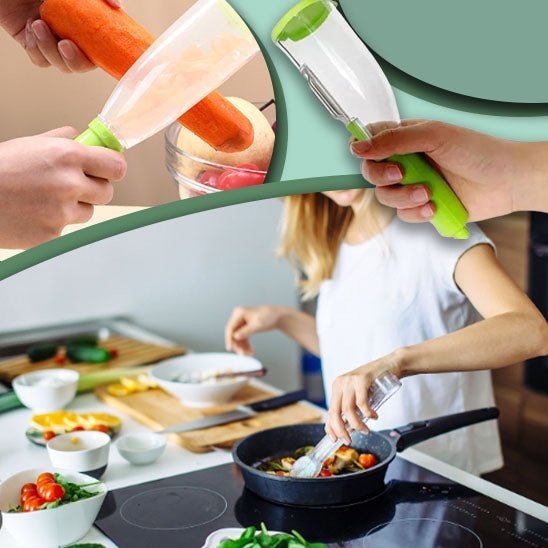 Légum'Easy™- Eplucheur Multifonctionnel avec Boîte de Rangement - Ibrysa