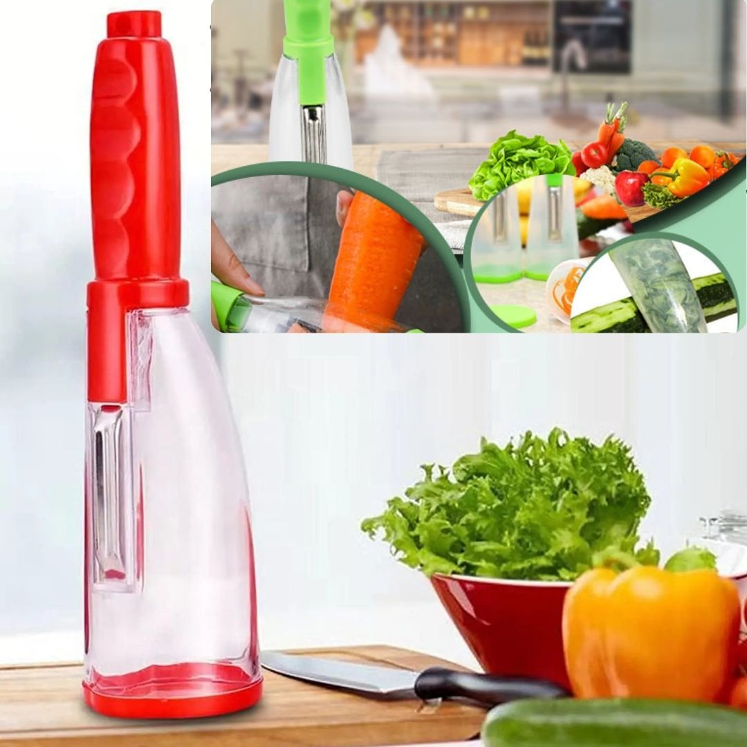 Légum'Easy™- Eplucheur Multifonctionnel avec Boîte de Rangement