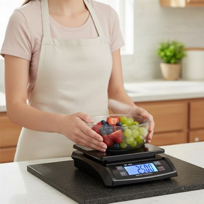 Balance Cuisine avec fruits frais dans un bol