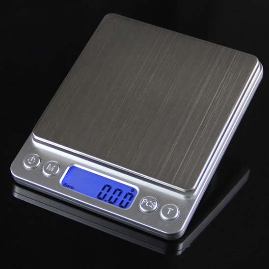 Balance cuisine électronique compacte en acier inoxydable