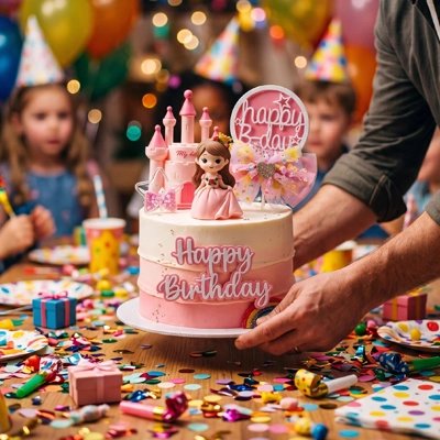 Décoration gateau anniversaire princesse pour fête enfant