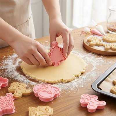 Emporte piece noel, forme arbre et bonhomme de neige