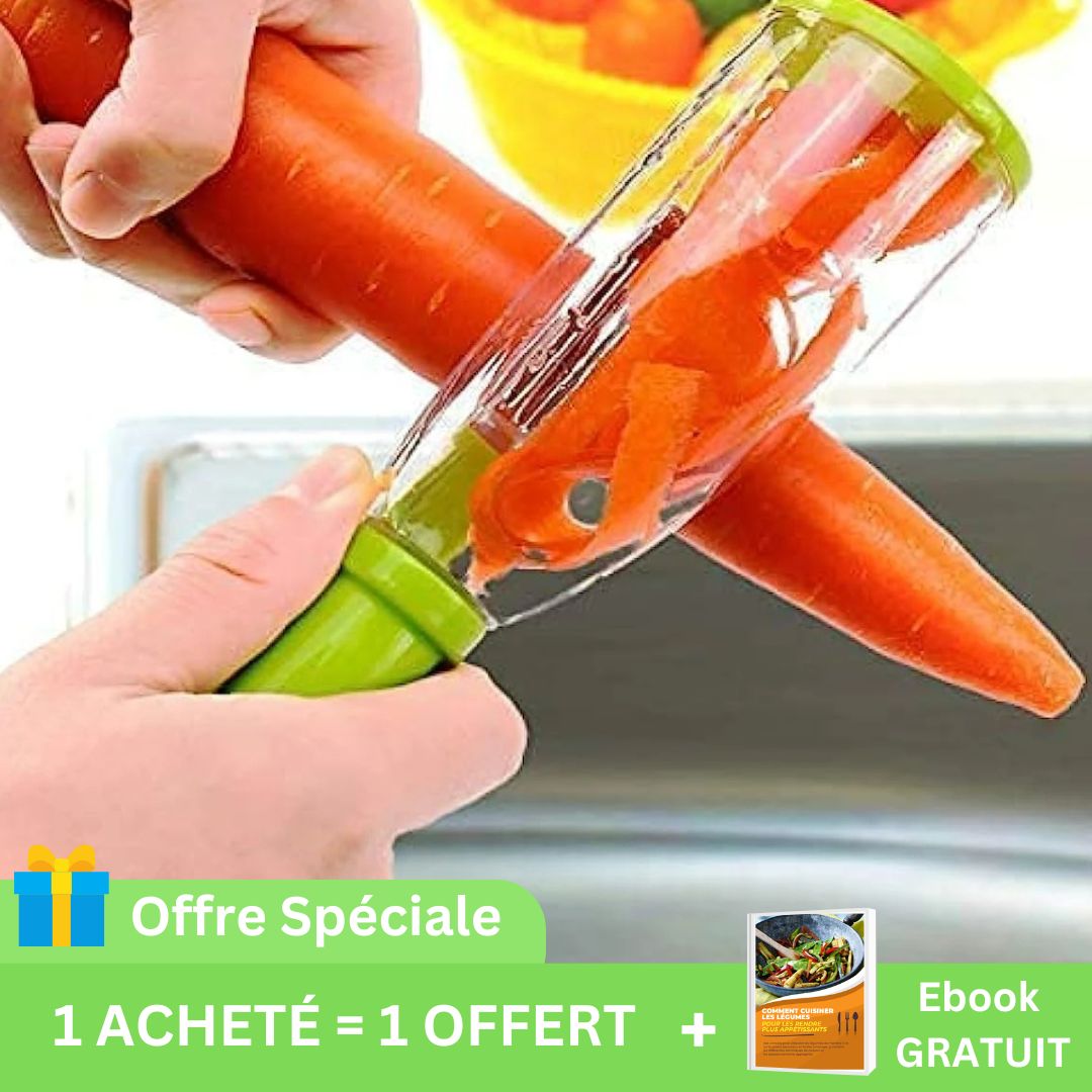 Légum'Easy™- Eplucheur Multifonctionnel avec Boîte de Rangement - Ibrysa