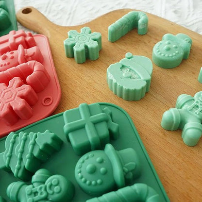 Moule à gateau en silicone formes festives de Noël