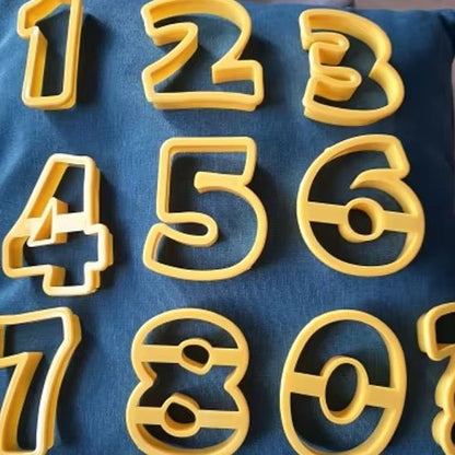 Moule number cake chiffres pour biscuits anniversaire