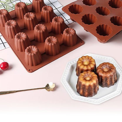 Moules en silicone​ cannelés pour pâtisseries individuelles