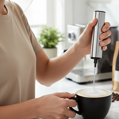 Mousseur a lait électrique pour mousse de café